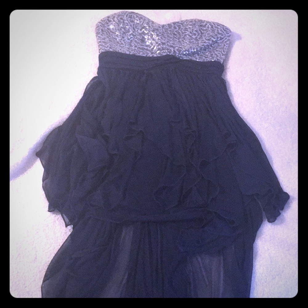 Dual length sequin dress